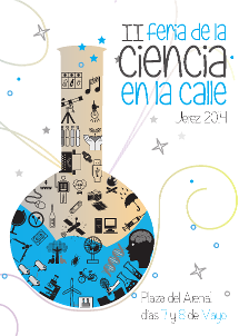 Cartel II Feria de la Ciencia en la Calle en Jerez
